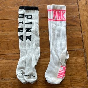 2 pairs PINK long socks
